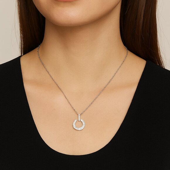 VINCE CAMUTO Necklace In Silver(Ayla) NIB MSRP$160 - Picture 4 of 4